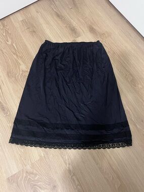 Black Lace Trim Half Slip - Women Intimates & Sleepwear